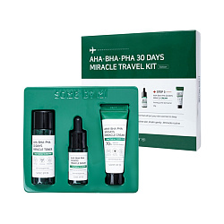 Набор для проблемной кожи с кислотами - Some By Mi AHA/BHA/PHA 30 days miracle travel Kit