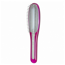 Расческа с силиконовым стержнем, для поврежденных волос, розовая - Ikemoto Damage care brush, 1шт