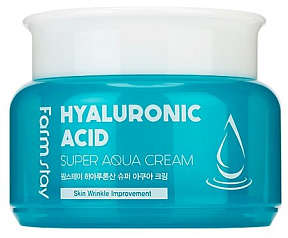 Крем суперувлажняющий с гиалуроновой кислотой - FarmStay Hyaluronic acid super aqua cream, 100мл
