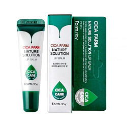 Бальзам для губ восстанавливающий с центеллой - FarmStay Cica farm nature solution lip balm, 10г
