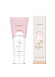 ББ крем солнцезащитный с экстрактами белых цветов 30г DEOPROCE WHITE FLOWER BB CREAM SPF35 PA+++ #21
