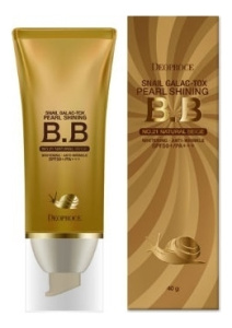 ББ крем антивозрастной с муцином улитки и галактомисисом DEOPROCE SNAIL GALAC PEARL SHINING BB NO.23