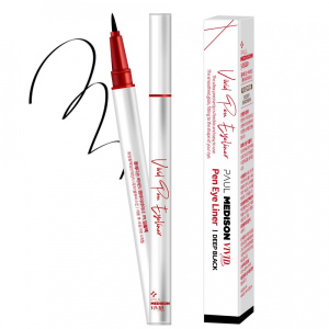 Подводка-лайнер для глаз водостойкая черная PAUL MEDISON Vivid Pen Eyeliner Deep Black 0,5г