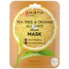 Маска тканевая для лица с экстрактами чайного дерева и апельсина 24мл MISTIC TEA TREE & ORANGE ALL D