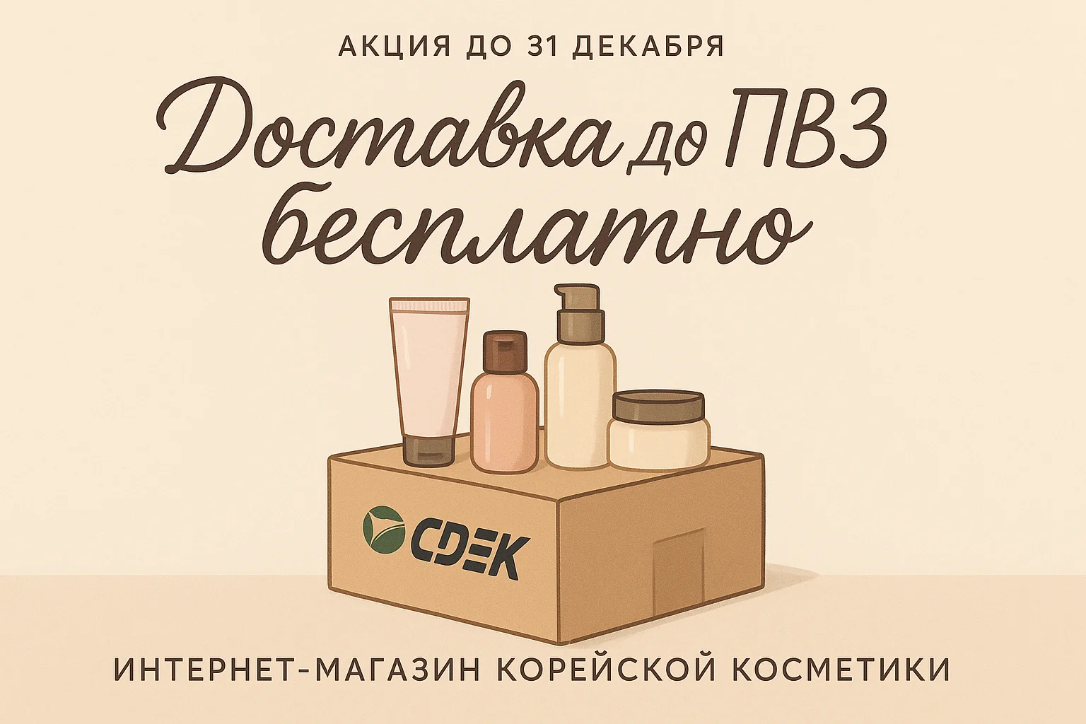 До 31 декабря — доставка за наш счёт!