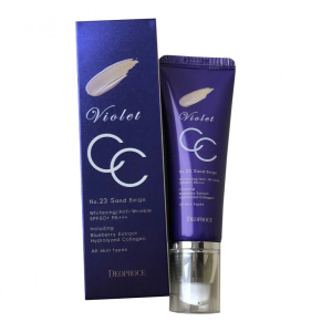 СС крем антивозрастной с экстрактом черники и коллагеном 50г DEOPROCE VIOLET CC CREAM #23
