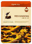 Маска омолаживающая для лица тканевая с женьшенем FarmStay Visible Difference Mask Sheet Red Ginseng