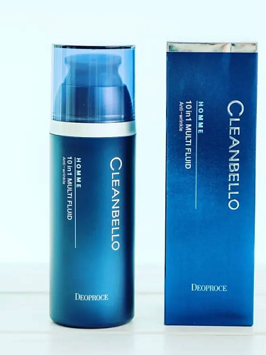 Мужской антивозрастной Флюид мультифункциональный для DEOPROCE CLEANBELLO HOMME 10 IN 1 MULTI FLUID