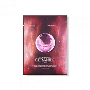 Ампульная тканевая маска для лица с церамидами 25мл TENZERO GLOW AMPOULE CERAMIDE MASK