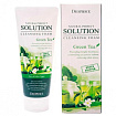 Пенка для умывания с экстрактом зеленого чая DEOPROCE NATURAL PERFECT SOLUTION CLEANSING FOAM GREEN