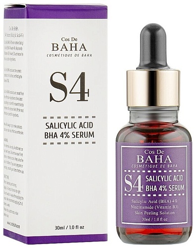 Сыворотка для лица с ниацинамидом и салициловой кислотой 3 Cos De BAHA Salicylic Acid 4% Serum (S4)