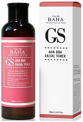 Тонер для лица с гликолевой и салициловой кислотами 200мл Cos De BAHA AHA/BHA GS Toner (GS)