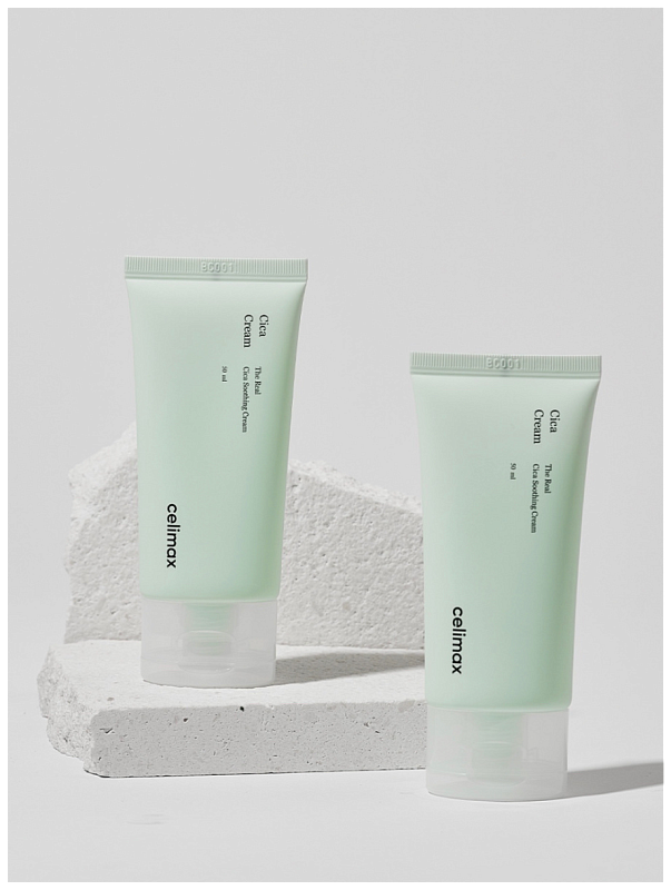 Крем для лица успокаивающий с центеллой азиатской - Celimax The real cica soothing cream, 50мл