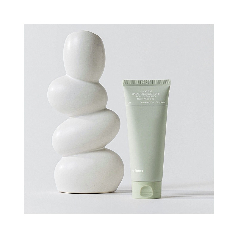 Пенка для глубокого очищения с содой - Celimax Jiwoogae baking soda deep pore foam cleansing,150мл
