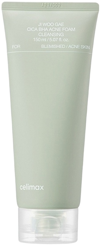 Пенка для умывания с центеллой против акне - Celimax Jiwoogae cica BHA acne foam cleansing, 150мл