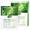 Маска тканевая для лица успокаивающая с экстрактом чайного дерева - Enough Premium pure tree balanci