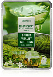 Маска для лица тканевая с экстрактом зелёного чая и алоэ DEOPROCE COLOR SYNERGY EFFECT SHEET MASK GR