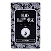 Маска для лица тканевая с углём 23мл KOCOSTAR BLACK HAPPY MASK