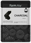 Маска для лица увлажняющая с древесным углем 23мл FarmStay Visible Difference Mask Sheet Charcoal