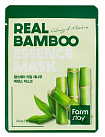 Маска для лица тканевая с экстрактом бамбука 23мл FarmStay Real Bamboo Essence Mask