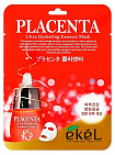 Маска для лица тканевая с экстрактом плаценты 25мл EKEL Placenta Ultra Hydrating Essence Mask