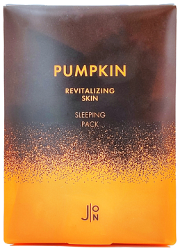 Набор ночных масок для лица «тыква» - J:on Pumpkin revitalizing skin sleeping pack, 5г*20шт