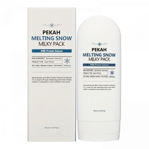 Маска для лица омолаживающая с молочными протеинами, PEKAH Melting Snow Milky Pack 150мл