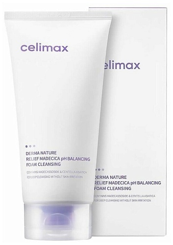 Пенка для умывания нежная успокаивающая - Celimax Relief madecica pH balancing foam cleansing, 150мл
