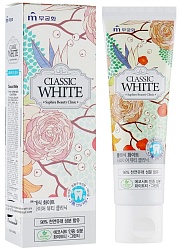 Паста зубная отбеливающая аромат мяты и зеленого чая - Mukunghwa Classic white double clinic, 110г