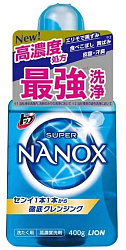 Средство концентрированное жидкое для стирки белья - Lion Top super nanox push bottle 400г