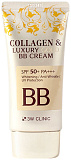 Крем для лица с коллагеном и коллоидным золотом - 3W CLINIC Collagen & Luxury Gold BB Cream Whitenin