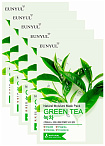 Маска тканевая для лица с экстрактом зеленого чая - Eunyul Natural moisture mask pack green tea, 22г
