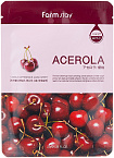Маска увлажняющая тканевая с экстрактом ацеролы 23мл FarmStay Visible Difference Mask Sheet Acerola