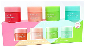 Мини-набор для губ - Laneige Lip sleeping mask kit 4 items, 8г*4шт