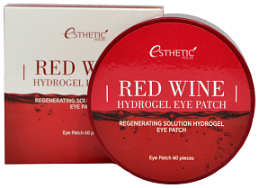 Патчи гидрогелевые с экстрактом красного вина - Esthetic House Red wine hydrogel eye patch, 60шт