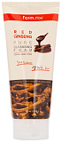 Пенка для лица с женьшенем - FarmStay Red ginseng pure cleansing foam, 180мл