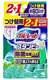 Очиститель для туалетов с ароматом мяты з/б - Kobayashi Bluelet stampy super mint, 28г*3ш