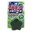Таблетка унитаза дезодорирующая с ароматом свежих трав - Kobayashi Bluelet dobon double herb, 120г