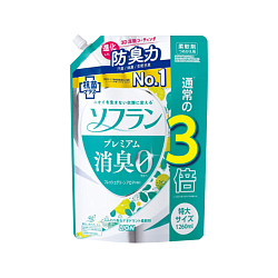 Кондиционер для белья зелень и свежие фрукты з/б - Lion Soflan premium deodorant plus, 1260мл