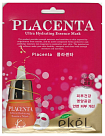 Маска для лица тканевая с экстрактом плаценты 25мл EKEL Placenta Ultra Hydrating Essence Mask