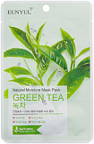 Маска тканевая для лица с экстрактом зеленого чая - Eunyul Natural moisture mask pack green tea, 22г