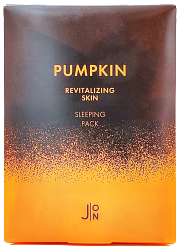 Набор ночных масок для лица «тыква» - J:on Pumpkin revitalizing skin sleeping pack, 5г*20шт