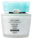 Крем для лица увлажняющий - 3W CLINIC Excellent White Cream