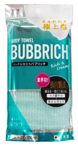 Мочалка с высоким пенообразованием средней жесткости "синяя" 28*100см - Aisen Awatatsu, 1шт