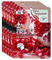 Маска для лица тканевая с экстрактом граната 23мл 3W CLINIC Fresh Pomegranate Mask Sheet