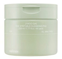 Пэды для борьбы с несовершенствами кожи - Celimax Jiwoogae cica BHA blemish toner pad, 10шт