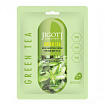 Маска тканевая для лица с экстрактом зелёного чая - JIGOTT GREEN TEA REAL AMPOULE MASK