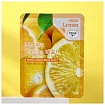 Маска тканевая для лица лимон - 3W Clinic Fresh lemon mask sheet, 23мл
