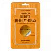 Маска для лица увлажняющая на основе золотой фольги KOCOSTAR PREMIUM GOLD FOIL TRIPLE LAYER MASK