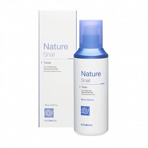 Тонер восстанавливающий для лица с муцином улитки - FOODAHOLIC NATURE SNAIL TONER